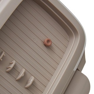 Ланч-бокс Fissman с двумя отделениями 19,7х14х8,2 см 850 мл, цвет серый пластик (16751)