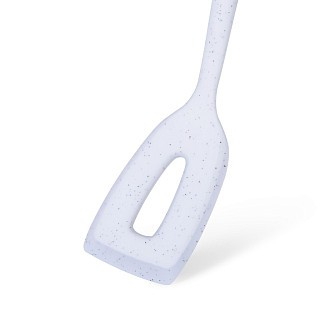 Лопатка Fissman с отверстием BIANCA 29,5 см нейлон и силикон (1445)