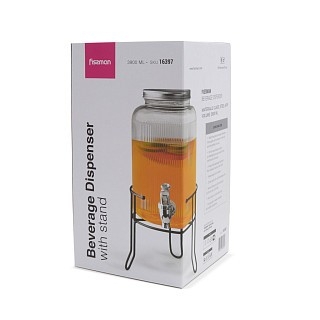 Діспенсер Fissman для напоїв 3,9 л скло (16397) Діспенсер Fissman для напоїв 3,9 л скло (16397)