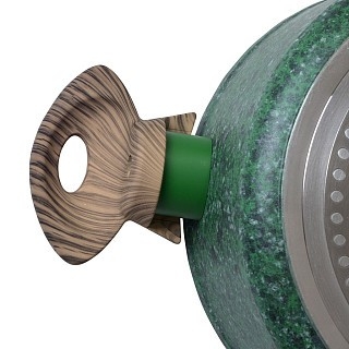 Каструля зі скляною кришкою Fissman MALACHITE 20x9,8 см на 2,7 л (4318) Каструля зі скляною кришкою Fissman MALACHITE 20x9,8 см на 2,7 л (4318)