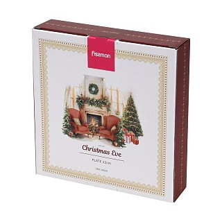 Тарелка глубокая Fissman CHRISTMAS EVE 22 см фарфор (16028)