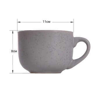 Кружка Fissman 450 мл, цвет СЕРЫЙ (6087)