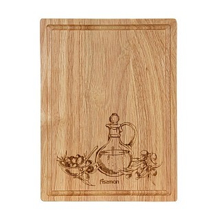Обробна дошка Fissman з малюнком 30x22x1,5 см гевея (18075)