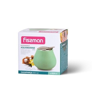Сахарница Fissman 600 мл аквамарин (9324) Сахарница Fissman 600 мл аквамарин (9324)