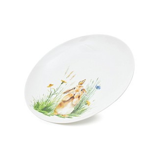 Набор из 4-х тарелок Fissman RABBIT 20 см фарфора (13721)