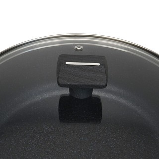 Сотейник Fissman зі скляною кришкою FERRO 26x7,5 см 3,49 л алюміній з антипригарним покриттям (14526)