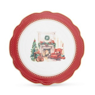 Подставка для торта Fissman CHRISTMAS EVE 28 см см фарфор (16036)