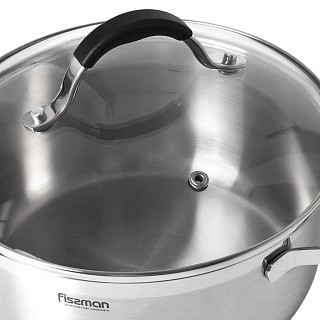 Кастрюля со стеклянной крышкой Fissman MAGNIFICA 20x9,5 см на 3 л (15353) Кастрюля со стеклянной крышкой Fissman MAGNIFICA 20x9,5 см на 3 л (15353)
