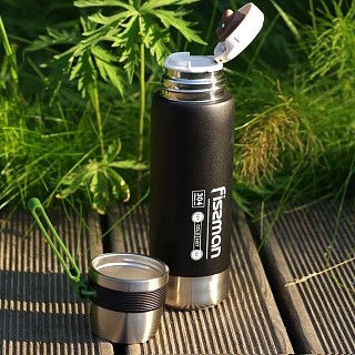 Термос Fissman 600 мл цвет черный нержавеющая сталь (9875)