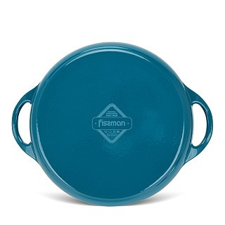 Круглая сковорода гриль Fissman 30x4,0 см с боковыми ручками эмалированный чугун (4044) Круглая сковорода гриль Fissman 30x4,0 см с боковыми ручками эмалированный чугун (4044)