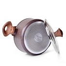 Каструля зі скляною кришкою Fissman MAGIC BROWN 24x10,9 см на 4,7 л (4870)