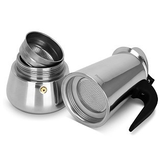 Гейзерная кофеварка Fissman на 9 порций / 450 мл нержавеющая сталь (3241) Гейзерная кофеварка Fissman на 9 порций / 450 мл нержавеющая сталь (3241)