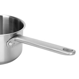 Ківш Fissman MASTER CHEF 16x9 см / 1,6 л зі скляною кришкою нержавіюча сталь (15094)