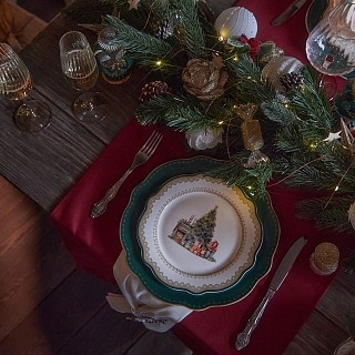 Тарілка Fissman 27 см CHRISTMAS EVE порцеляна (13755)