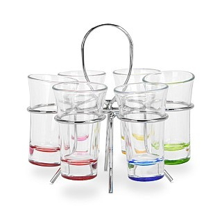 Набор из 6 рюмок 65 мл Fissman на подставке стекло (19100)