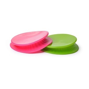 Набор крышек Fissman 11 см силикон (силикон) розовый; зеленый (7369)