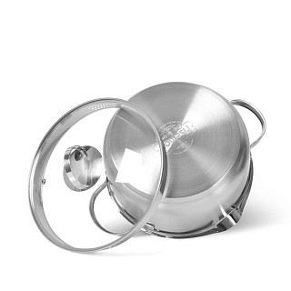 Каструля зі скляною кришкою Fissman CALLISTO 24x11,5 см на 5 л (5208)