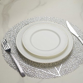 Набор из 2-х тарелок Fissman NOEMI 20 см костяной фарфор (13936)