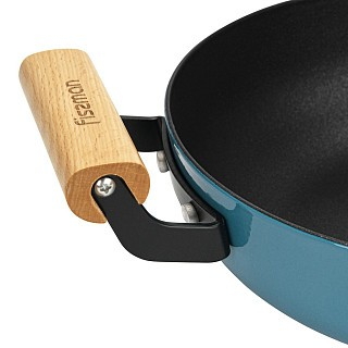 Cотейник Fissman SEAGREEN 24x7 см / 2,5 л з скляною кришкою антипригарним покриттям (4022)