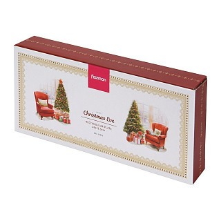 Блюдо Fissman CHRISTMAS AVE прямоугольное 28х12,5 см фарфор (16035)