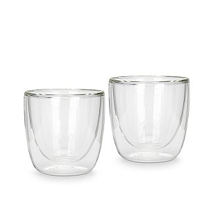 Набор из 2-х стаканов Fissman с двойными стенками 100 мл жаропрочное стекло (16493)