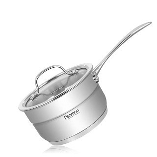 Ківш Fissman NORDIA 16x9 см / 1,8л з кришкою (5370) Ківш Fissman NORDIA 16x9 см / 1,8л з кришкою (5370)