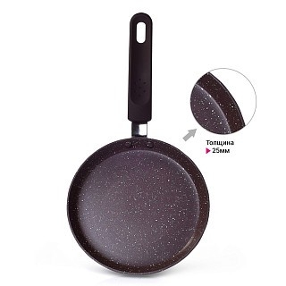 Сковорідка для млинців Fissman MOSSES STONE 18 см (14938) Сковорідка для млинців Fissman MOSSES STONE 18 см (14938)
