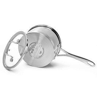 Ківш Fissman FOBUS 16x8 см / 1,6 л з кришкою (5380) Ківш Fissman FOBUS 16x8 см / 1,6 л з кришкою (5380)