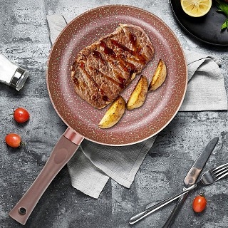 Сковородка глубокая для жарки Fissman MOSSES STONE 28x 7,5 см (14700)