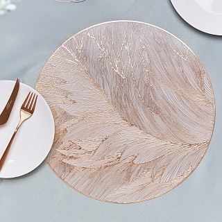 Сервировочный коврик Fissman круглый 38 см ПВХ цена за 1од (0729)