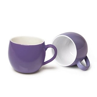 Комплект з двох кухлів Fissman 320 мл кераміка ліловий (9518)