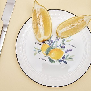 Набор из 2-х тарелок Fissman 16 см PROVENCE фарфор (13621)