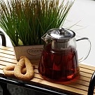 Чайник для заварювання Fissman 950 мл зі сталевим фільтром скло (6479)