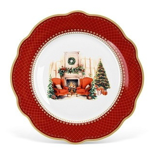 Тарелка Fissman CHRISTMAS EVE 27 см фарфор (16026)