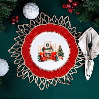 Тарелка Fissman CHRISTMAS EVE 27 см фарфор (16026)