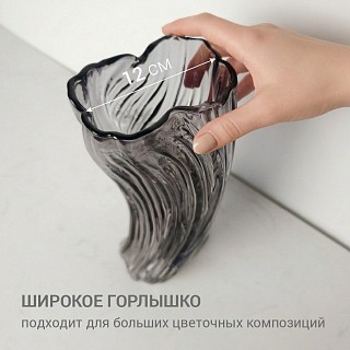 Ваза Fissman 30 см стекло (13526)