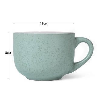 Кружка Fissman 450 мл, цвет ЗЕЛЕНЫЙ (6086)