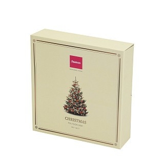 Блюдо Fissman CHRISTMAS багатокутне 24 cм порцеляна (14017)