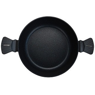 Сотейник Fissman зі скляною кришкою FERRO 26x7,5 см 3,49 л алюміній з антипригарним покриттям (14526)