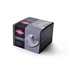 Чашка з блюдцем Fissman ELEGANCE WHITE 400 мл (9334)