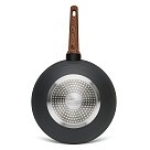 Сковородка-вок Fissman DIAMOND 28x8 см 3,6 со стеклянной крышкой (14303)