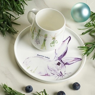 Кружка Fissman PROVENCE RABBIT 400 мл порцеляна (13955)