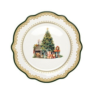 Тарілка Fissman 20 см CHRISTMAS EVE порцеляна (13756) Тарілка Fissman 20 см CHRISTMAS EVE порцеляна (13756)