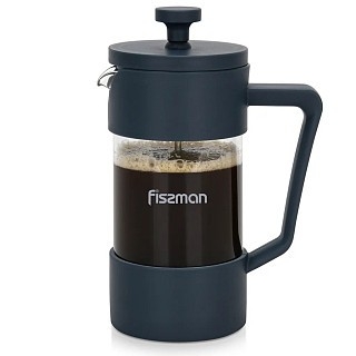 Заварочный чайник с поршнем Fissman FLAT WHITE 1000 мл стеклянная колба (9116) Заварочный чайник с поршнем Fissman FLAT WHITE 1000 мл стеклянная колба (9116)