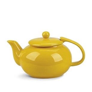 Заварювальний чайник Fissman 750 мл кераміка з ситечком жовтий (9516)