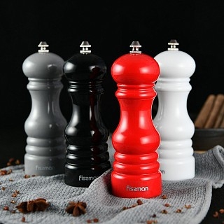 Млин Fissman для солі та перцю 17x6см, ЧЕРВОНИЙ пластик, з керамічним механізмом (8214) Млин Fissman для солі та перцю 17x6см, ЧЕРВОНИЙ пластик, з керамічним механізмом (8214)