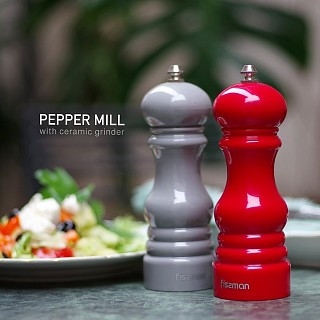 Млин Fissman для солі та перцю 17x6см, ЧЕРВОНИЙ пластик, з керамічним механізмом (8214) Млин Fissman для солі та перцю 17x6см, ЧЕРВОНИЙ пластик, з керамічним механізмом (8214)